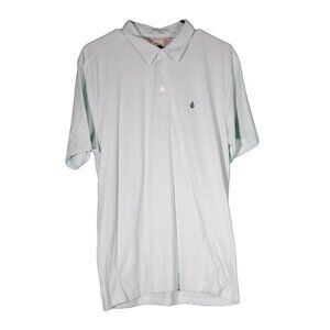 Volcom - Light Blue, Short Sleeve Polo Shirt (Men's Size Large)